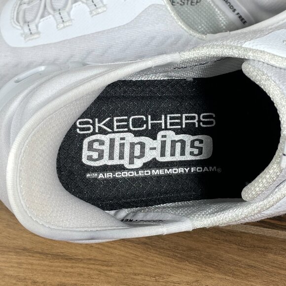 Skechers Slip-Ins Glide Step Tranquility Shoes Womens Size 8.5 White Sneakers - Picture 12 of 15
